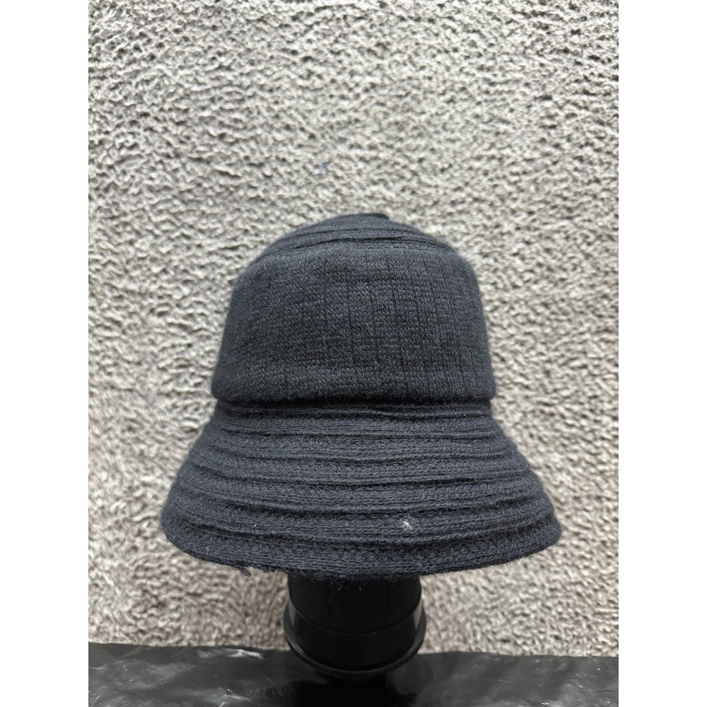 Chloe Chapeaux Japan Handmade Wool-Blend Bob Hat Black Womens Size 7 1/4 US